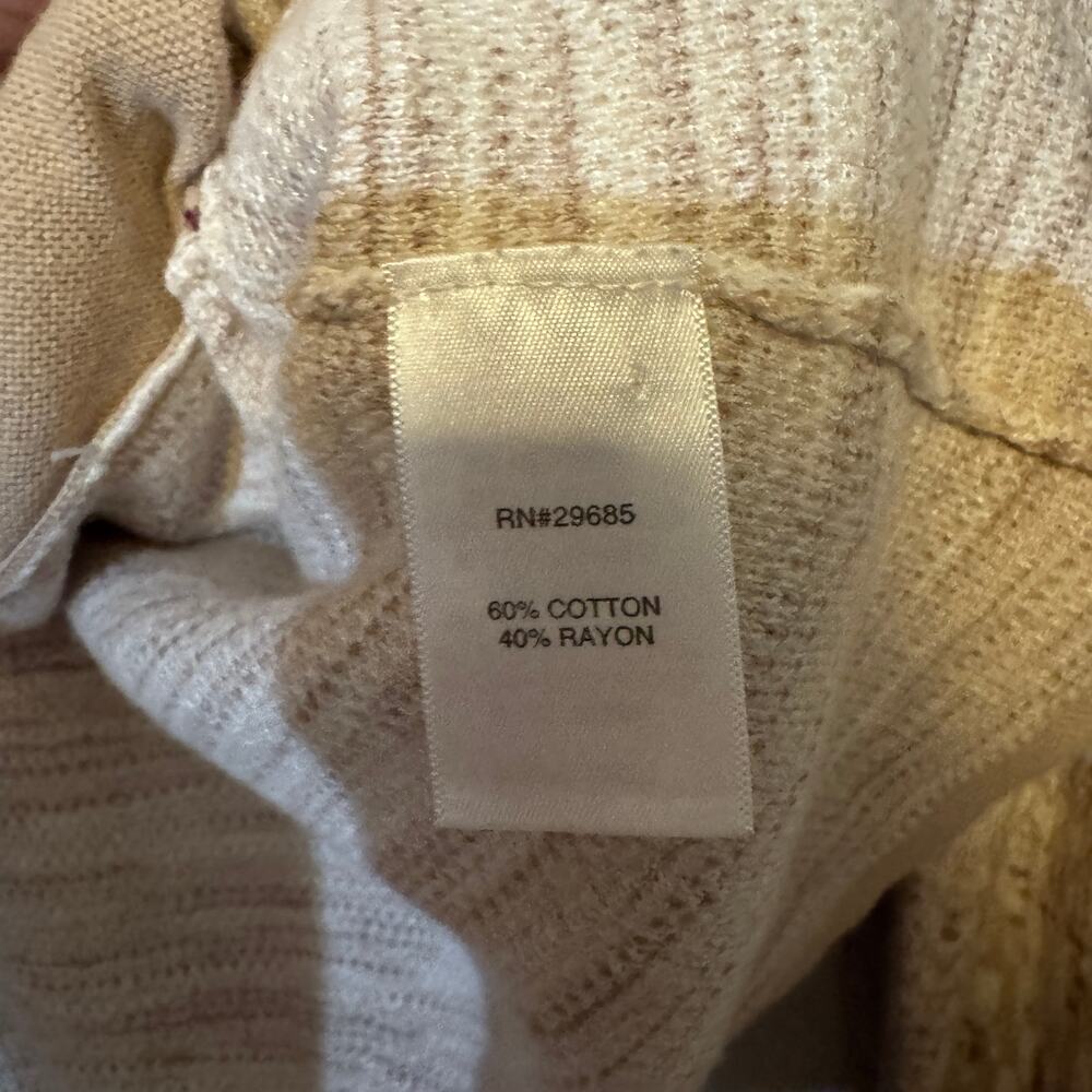 Pendleton Cream And Tan Button Front Blazer Cardi… - image 5